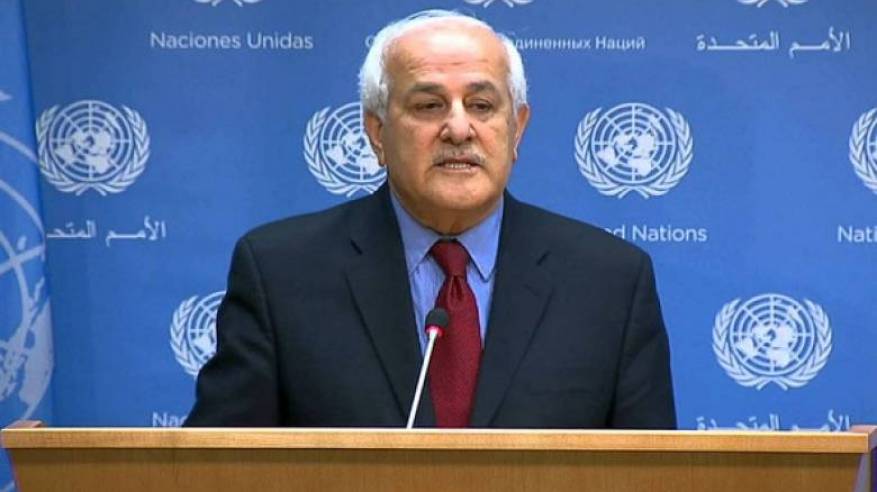 السفير منصور: شعبنا لا يمكن أن يبقى استثناء للالتزامات الدولية