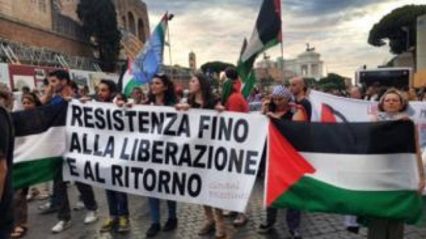 جاليتنا في روما واللاتسيو تتضامن مع جماهير شعبنا في غزة