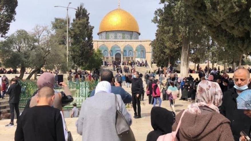 القدس: أكثر من 50 ألفا يحييون ذكرى الإسراء والمعراج في 