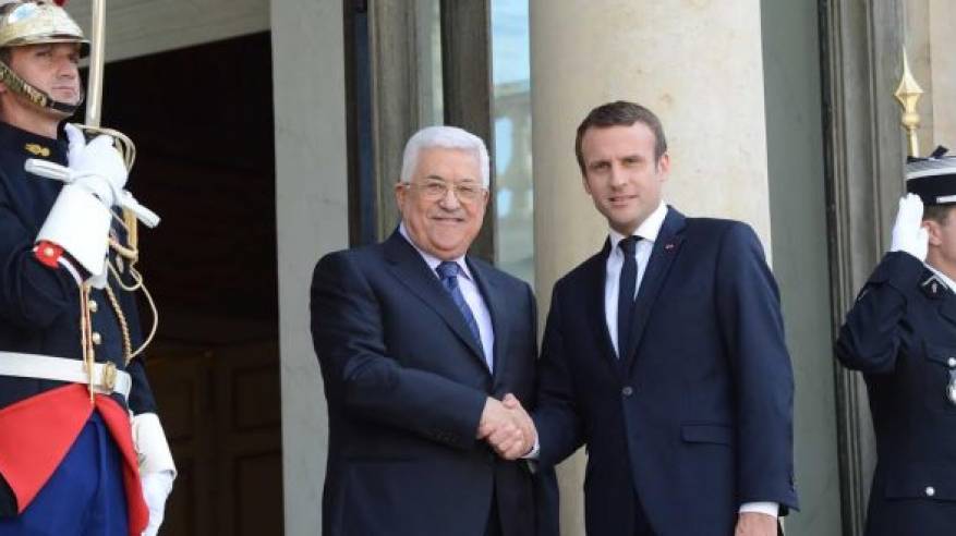 الرئيس عقب لقائه نظيره الفرنسي: لم نرفض المفاوضات والجانب الاسرائيلي هو من أفشلها