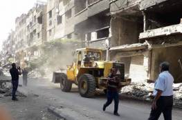 دمشق: تسارع وتيرة العمل في مخيم اليرموك