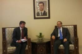 عبد الهادي يبحث مع نائب وزير الخارجية السوري آخر التطورات الفلسطينية وأوضاع المخيمات