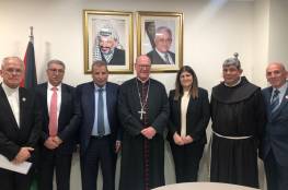 خوري يثمن دور البعثة البابوية في فلسطين