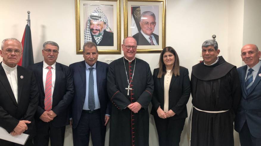 خوري يثمن دور البعثة البابوية في فلسطين