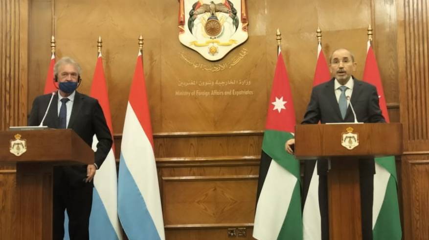 وزيرا خارجية الأردن ولوكسمبورغ: حل الدولتين المرتكز إلى القانون الدولي السبيل الوحيد لتحقيق السلام