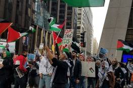 مظاهرة في شيكاغو رفضا لنقل البؤرة الاستيطانية "السفارة الأميركية" إلى القدس