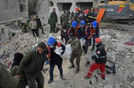 ارتفاع حصيلة الضحايا الفلسطينيين جراء الزلزال في تركيا وسوريا إلى 71