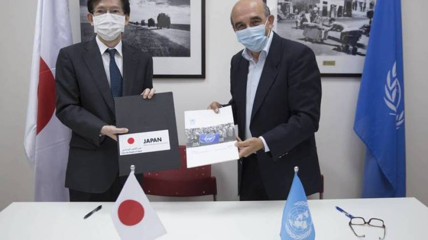 اليابان تتبرع بحوالي 4,3 مليون دولار من أجل المعونة الغذائية للاجئي فلسطين