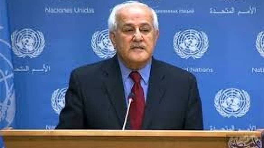 السفير منصور: لا يمكن للمجتمع الدولي أن يبقى صامتا في وجه الجرائم الاسرائيلية