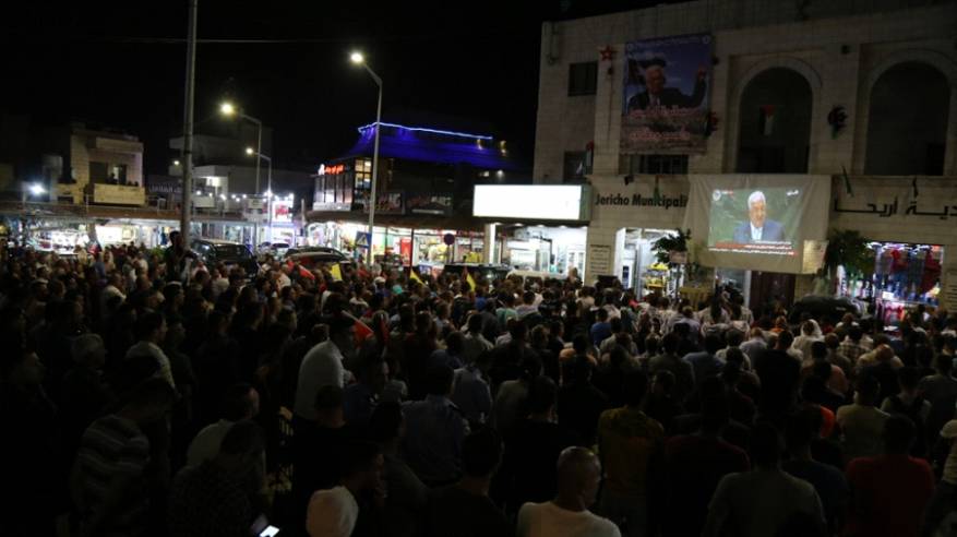 آلاف من أبناء شعبنا يحتشدون في بيروت دعماً للرئيس