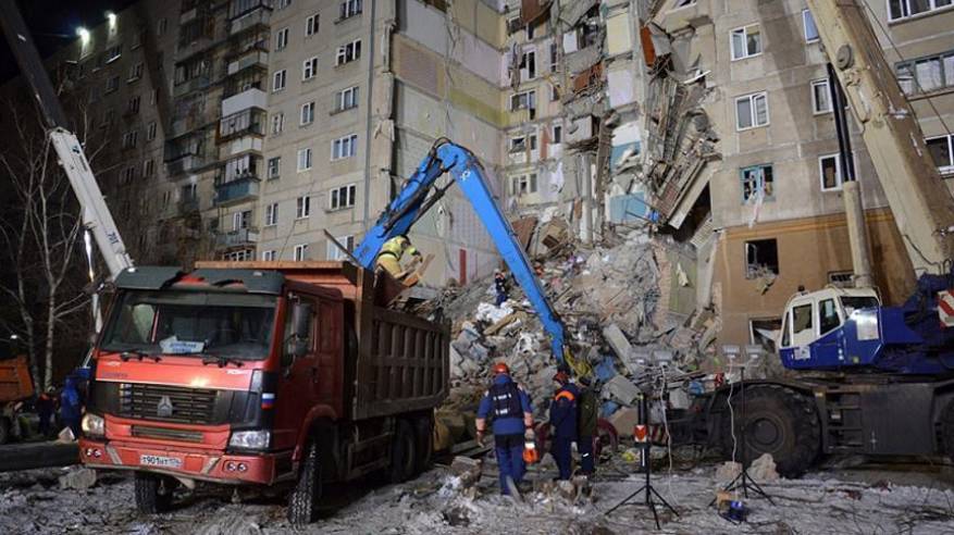 ارتفاع قتلى المبنى المنهار في روسيا إلى 13