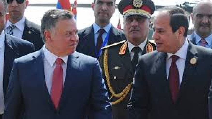الأردن ومصر يؤكدان ضرورة تكثيف الجهود للتوصل لسلام يستند لحل الدولتين والمبادرة العربية