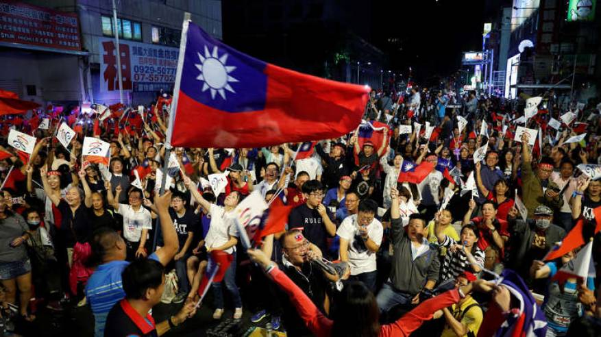 الحزب الحاكم في تايوان يقر بهزيمته الانتخابية في ثاني أكبر مدينة