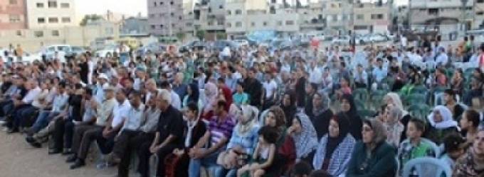 مهرجان جماهيري في مخيم بلاطة دعما للرئيس والمنظمة ورفضا لسلخ قطاع غزة عن الوطن